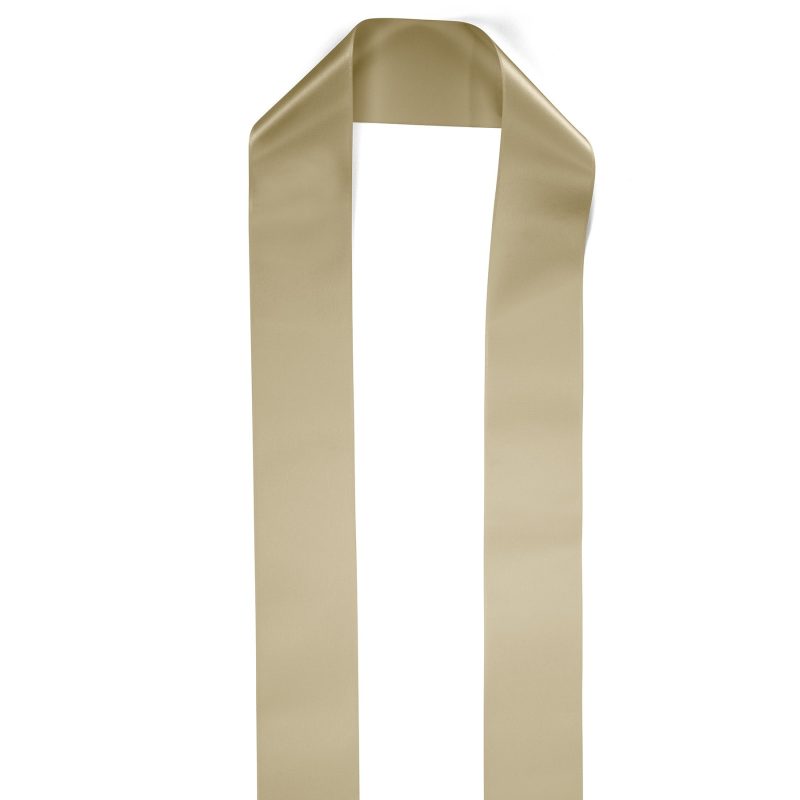 Custom 4" Badge Satin Stole - 60" Long - Sparkle - 9