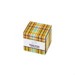 Custom 4" X 4" X 4" E-Flute Tuck Box Single Side