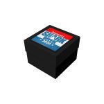 Custom 4" x 4" x 3" Deluxe Black Gift Box
