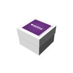 Custom 4" x 4" x 3" Deluxe White Gift Box