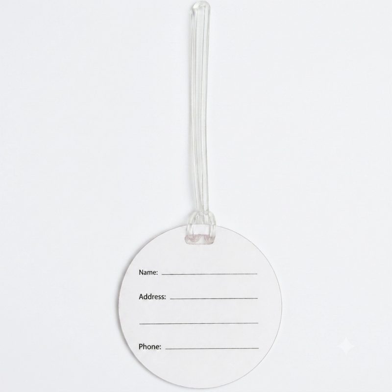 Custom 5D Bag / Backpack Tag 3" Round - 1