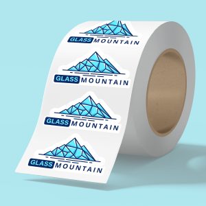 Custom 6" x 4" BOPP stickers on roll - 3.5mil