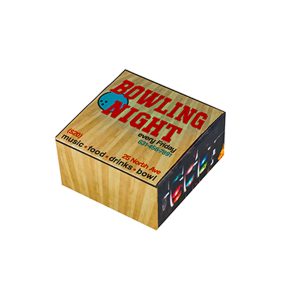 Custom 6" x 6.375" x 3.375" E-Flute Tuck Box Double Side