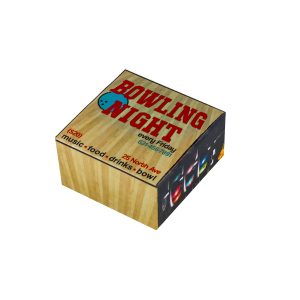 Custom 6" x 6.375" x 3.375" E-Flute Tuck Box Single Side