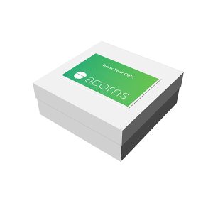 Custom 8" x 8" x 3" Deluxe White Gift Box