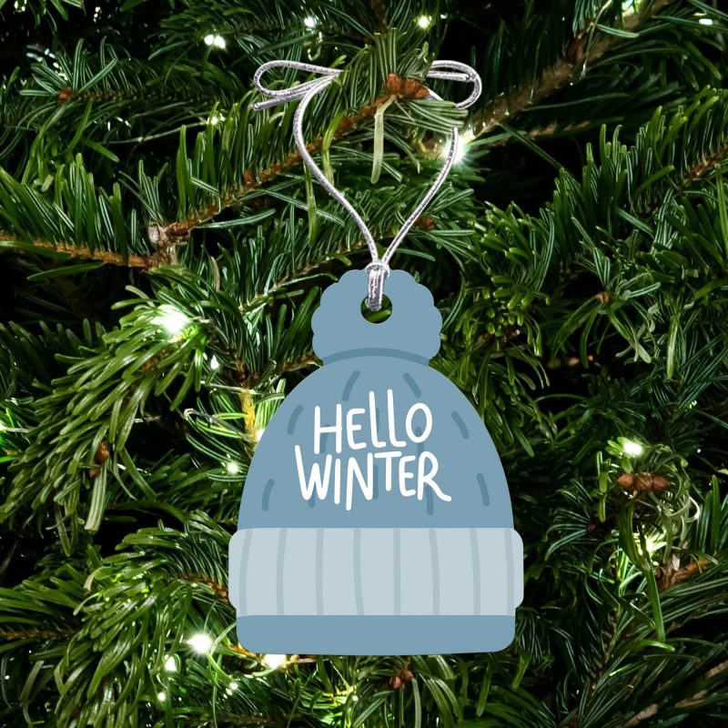 Custom Acrylic Beanie Ornament