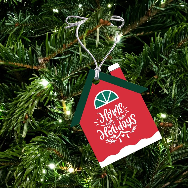 Custom Acrylic House Ornament