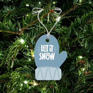 Custom Acrylic Mittens Ornament