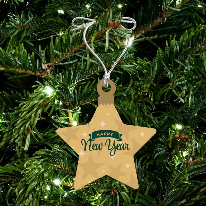 Acrylic-Star-Ornament-ORN213 Custom Acrylic Star Ornament