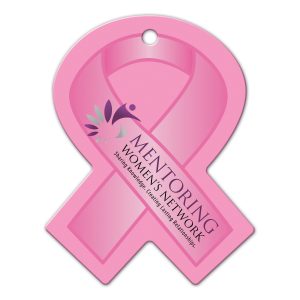 Custom Awareness Ribbon Shaped Luggage Tag
