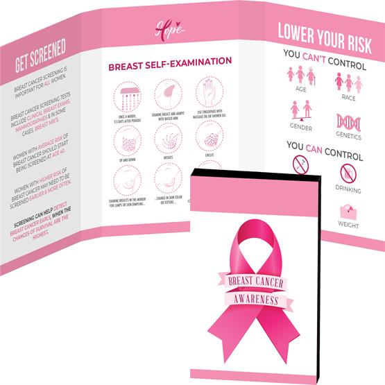Custom Awareness Tek Booklet with Mini Hand Sanitizer Spray Keychain - 6