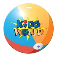 Custom Beach Ball Shaped Luggage Tag