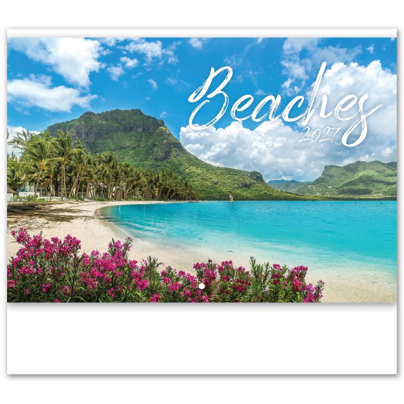 Custom Beaches Stapled Wall Calendar - 1