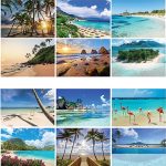 Custom Beaches Stapled Wall Calendar - 2