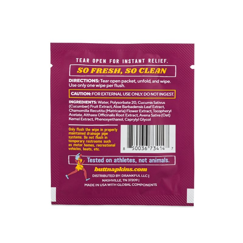 Custom Butt Napkins Flushable Wipes - 4
