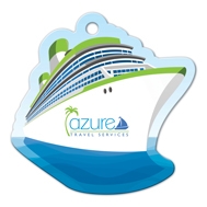 Custom Cruise Ship Shaped Luggage Tag