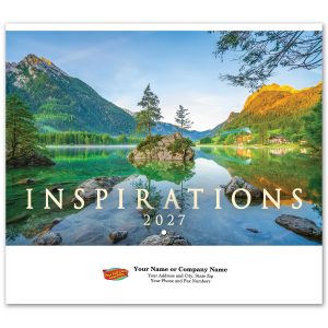 Custom Full Color Inspirations Spiral Wall Calendar