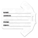 Custom Hawaiian Shirt Shaped Luggage Tag - 1