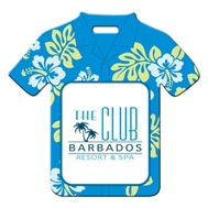 Custom Hawaiian Shirt Shaped Luggage Tag