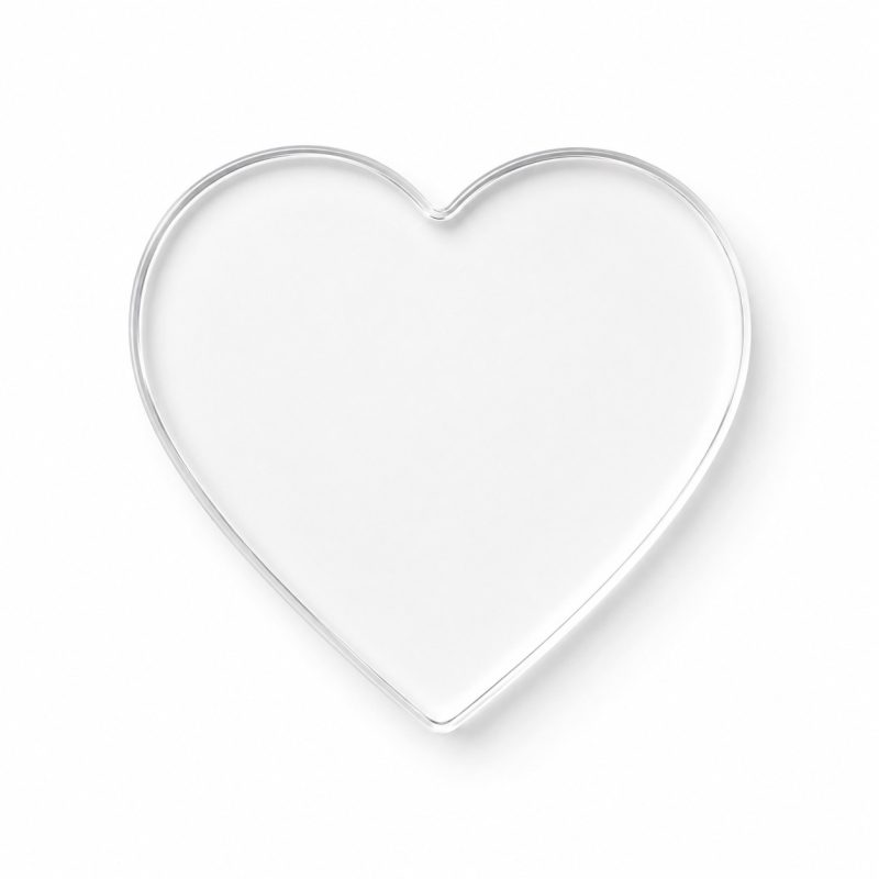 Custom Heart Acrylic Magnet - 1