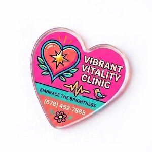 Custom Heart Acrylic Magnet