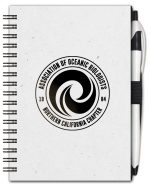 Custom Large SlimLine Neutral Jotter w/ Penport (4" x 6")