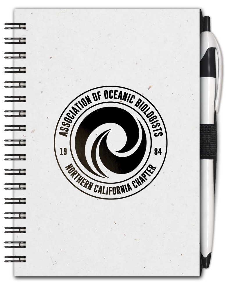 Custom Large SlimLine Neutral Jotter w/ Penport (4" x 6")