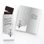 Custom One Color Foil-Stamped Stock Cardinals Sweeter Cards with Sea Salt Caramel Chocolate Bar - 1