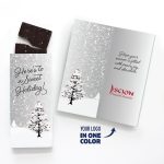 Custom One Color Foil-Stamped Stock Cardinals Sweeter Cards with Sea Salt Caramel Chocolate Bar