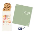 Custom One Color Foil-Stamped Stock Holiday Sentiment Sweeter Cards with Chocolate Chip Cookies - 1