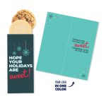 Custom One Color Foil-Stamped Stock Holiday Sentiment Sweeter Cards with Homestyle Cookie Duo - 1