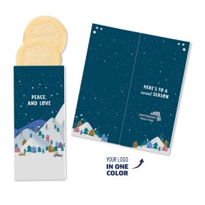 Custom One Color Foil-Stamped Stock Holiday Sentiment Sweeter Cards with Sugar Cookies