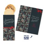 Custom One Color Foil-Stamped Stock Pine Boughs & Berries Sweeter Cards with Homestyle Cookie Duo