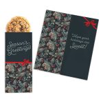Custom One Color Foil-Stamped Stock Pine Boughs & Berries Sweeter Cards with Oatmeal Raisin Cookies - 1
