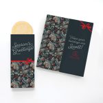Custom One Color Foil-Stamped Stock Pine Boughs & Berries Sweeter Cards with Sugar Cookies