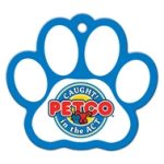 Custom Paw Print Shaped Luggage Tag
