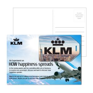 Custom Post Card With Full-Color Hang Tag Shaped Luggage Tag