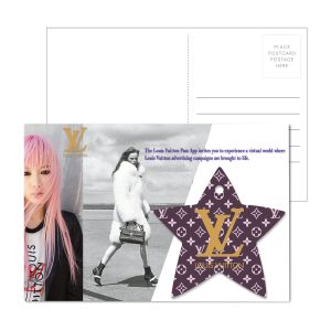 Custom Post Card With Full-Color Star Luggage Tag