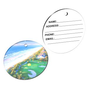 Custom Round 1/8" Acrylic Bag Tag