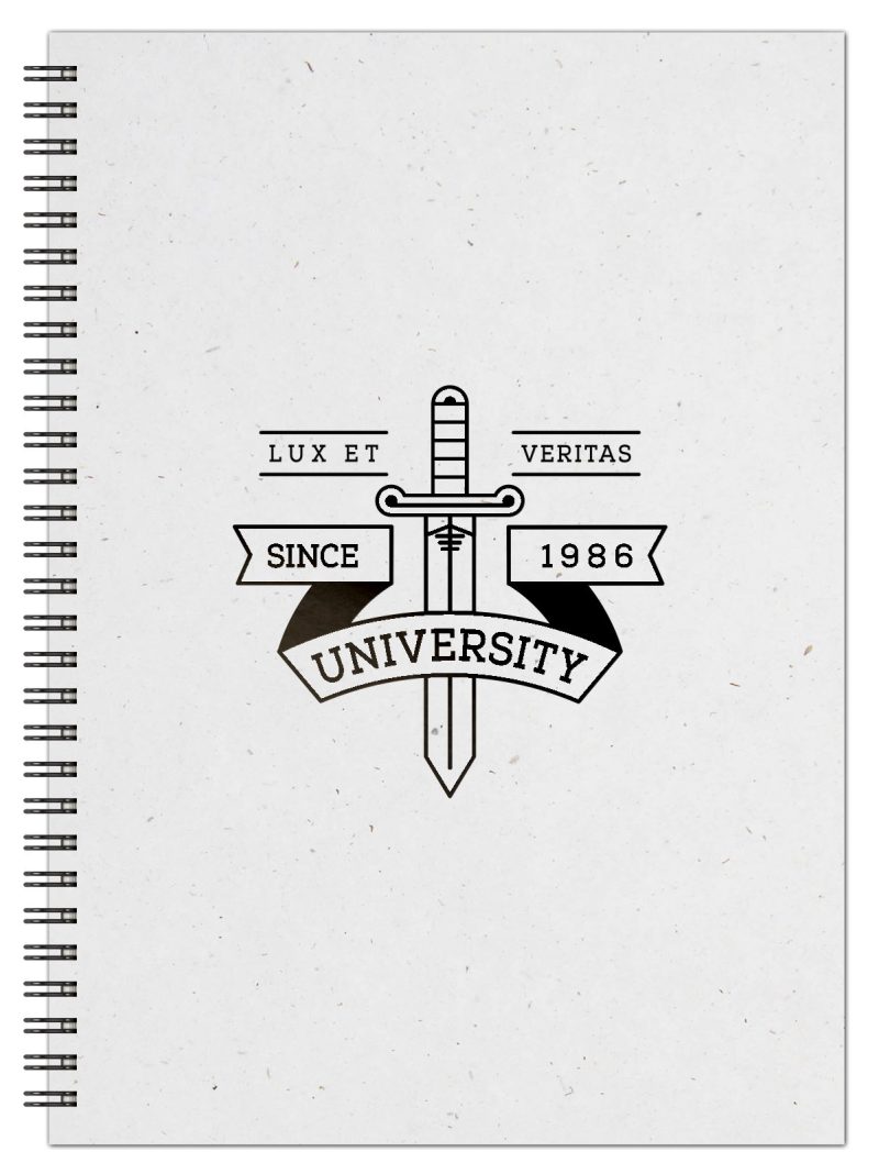 Custom SlimLine Neutral NoteBook w/ Penport (7" x 10") - 1