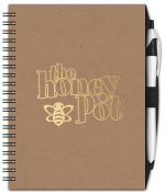Custom SlimLine Neutral NotePad w/ PenPort (5" x 7")