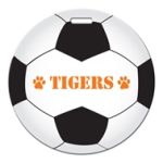 Custom Soccer Ball Shaped Luggage Tag