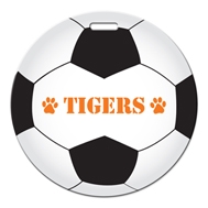 Custom Soccer Ball Shaped Luggage Tag