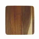 Custom Square Wood Coaster with Bottle Opener - 1