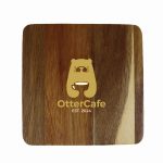 Custom Square Wood Coaster with Bottle Opener