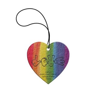 Custom Tek-Scents Air Freshener- Heart