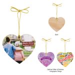 Custom Wood Ornament - Heart