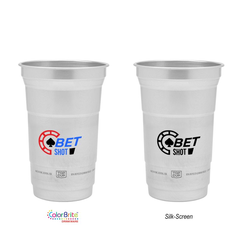 Custom 9 Oz. Top Cup Aluminum Cup
