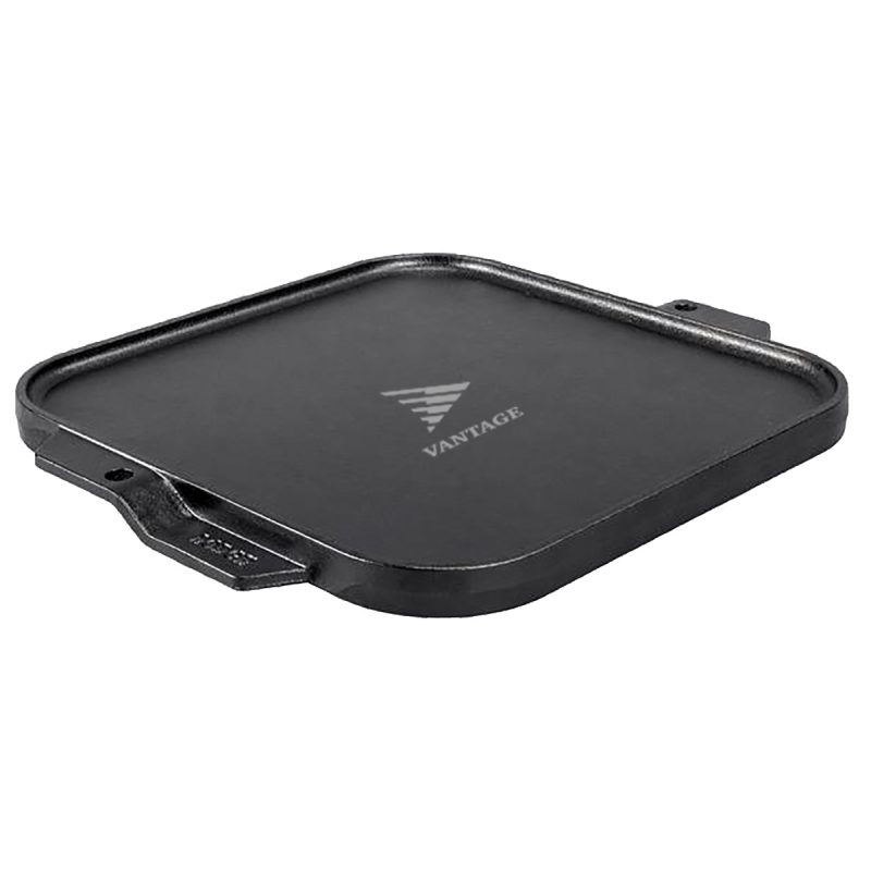 Custom Lodge 10.5" Cast Iron Reversible Grill / Griddle - 1