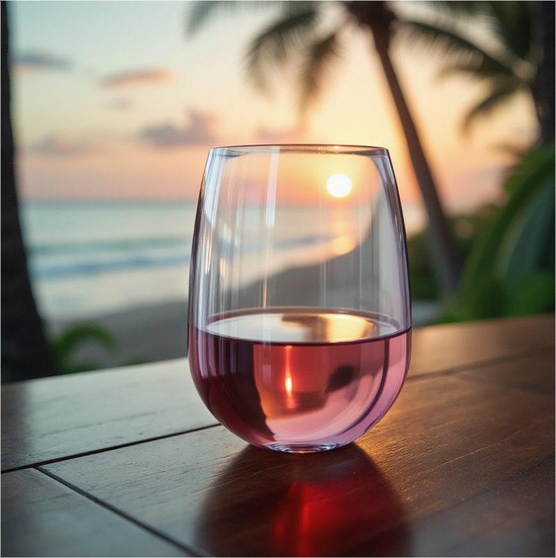 Custom Symglass 12oz Clear Stemless Wine Glass - 2